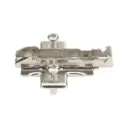 [F058139768] فرش تيومس ثري دي فيشر  1 D cross mounting plate Quick with 4-point attachment for a secure connection to the side of the furniture  (3 مم, مع فيشر 11 مم)