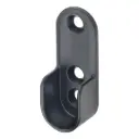 [0683551021] Cupboard rail support, oval  (Powder-coated, 18.5 mm, 49 mm, اسود)