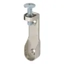[068355301] Cupboard rail support, oval  (Chrome plated, 64.5 mm, 20.5 mm)