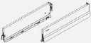 [F100065126] Nova Pro Classic drawer sides H122, left/right (500 mm, Pure White)