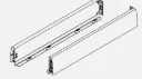 [F100065006]  Nova Pro Deluxe drawer sides H90, left/right (350 mm, Metallic)